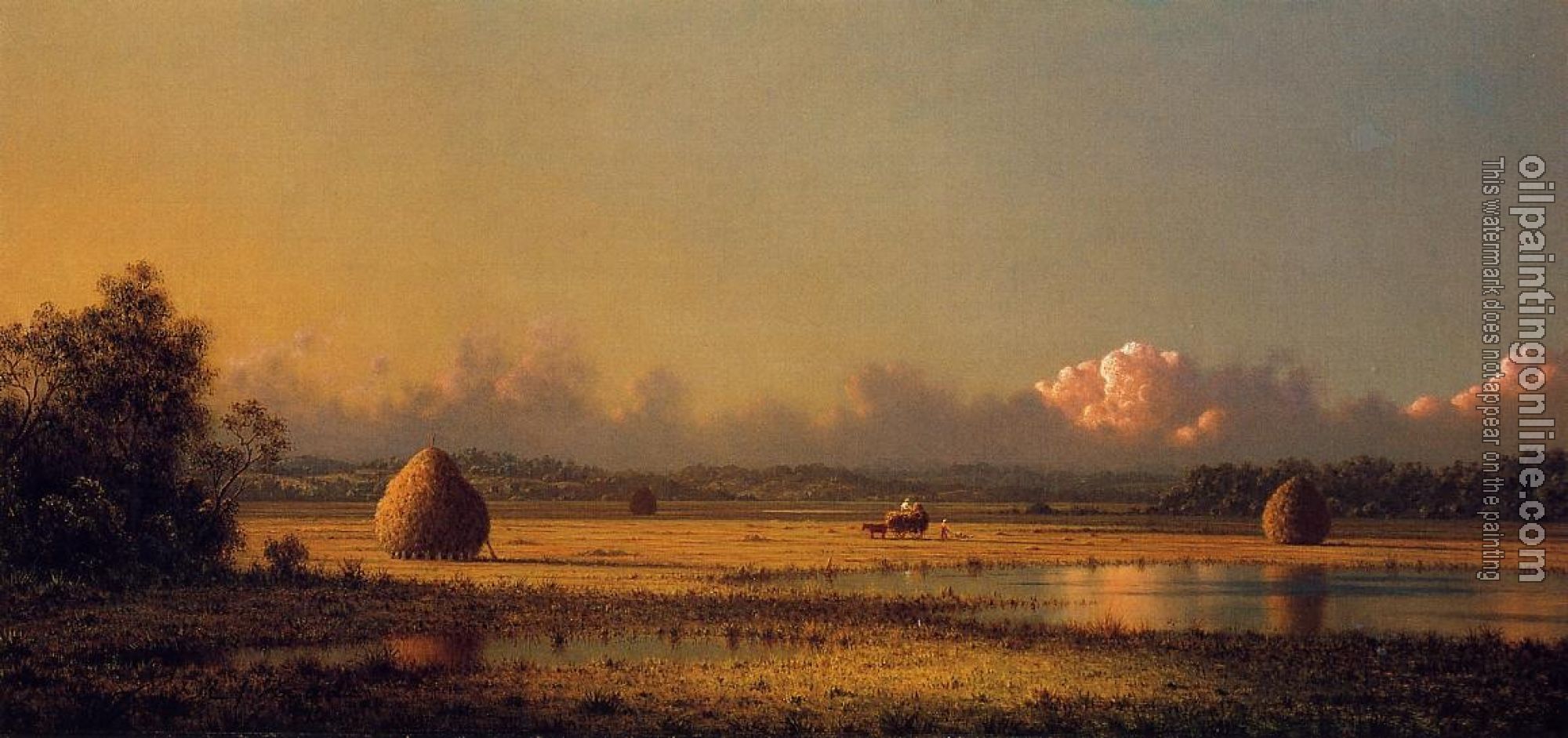 Heade, Martin Johnson - Hayfields, A Clear Day